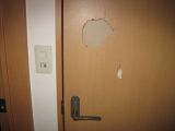 「ドアのこぶし大の穴修理について」についての画像