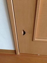 「木製ドアの穴補修について（神奈川県横浜市）」についての画像