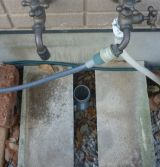 「外水栓の水受けの位置を少し変更したい」についての画像