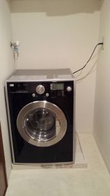 「洗濯防水パンを撤去　洗濯機設置」についての画像