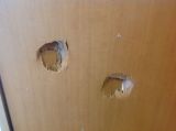 「室内 ドア穴傷の修理 」についての画像