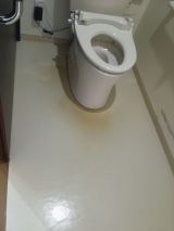 「個室のトイレ床が変色したので張替を検討中 （1.8㎡）」についての画像
