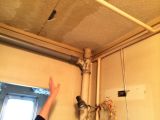 「上階水漏れによる天井の修理」についての画像