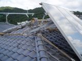 「台風で破損した太陽熱温水器の撤去と屋根・樋・ベランダの波板の補修」についての画像