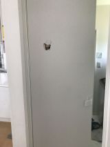 「穴の空いたドアの補修」についての画像