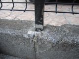 「フェンスの修理（支柱部分のコンクリート補修）」についての画像