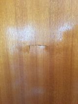 「洗面所の木のドアの穴の修復」についての画像