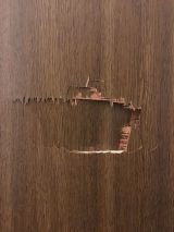 「室内ドアの凹みの修理依頼」についての画像