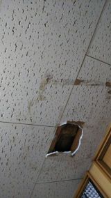 「洋室の天井石膏ボード修理」についての画像