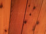 「天井の木材のキズの修理」についての画像