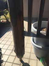 「玄関柱の腐食の修理」についての画像