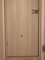 「脱衣所のドアの穴（10㎝×10㎝）修理」についての画像