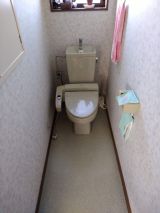 「トイレ910mm×1800mm TOTOのピュアレストQR手洗い付取り付け」についての画像