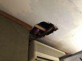 「天井が水漏れによるたわみと穴1㎡位の範囲でボード交換」についての画像