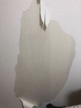 「壁の穴と壁紙の破れ」についての画像