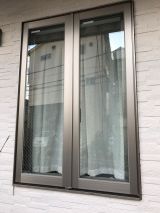 「1階窓サッシ枠凹み修理」についての画像