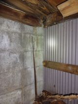 「木造の物置小屋の修理」についての画像
