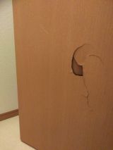 「ドア穴の修理（引っ越しのため）」についての画像