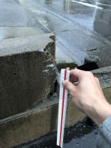 「破損したブロック塀の修理」についての画像