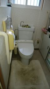 「トイレ交換とトイレ床張り替え」についての画像