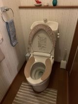 「洋式トイレにウォシュレットの設置」についての画像