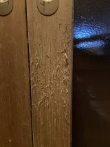 「柱と扉の猫の引っ掻きキズの修理」についての画像