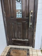 「木製玄関ドア補修、塗装」についての画像