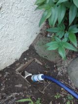 「庭の散水栓の工事」についての画像