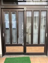 「ガラス交換（入口玄関の引き戸）」についての画像