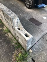 「駐車場のブロック塀の修理」についての画像