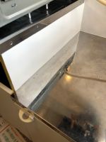 キッチンコンロ横の側板の焦げ補修