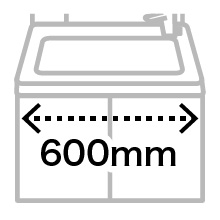 安心のToToのVシリーズ間口600１面鏡 高さ1800mm_3