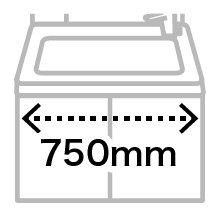 安心のToToのVシリーズ間口750１面鏡 高さ1800mm_3